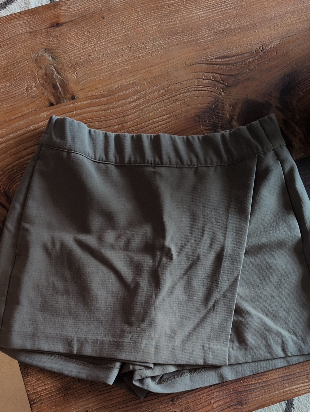 Frank & Oak Olive Green Skort